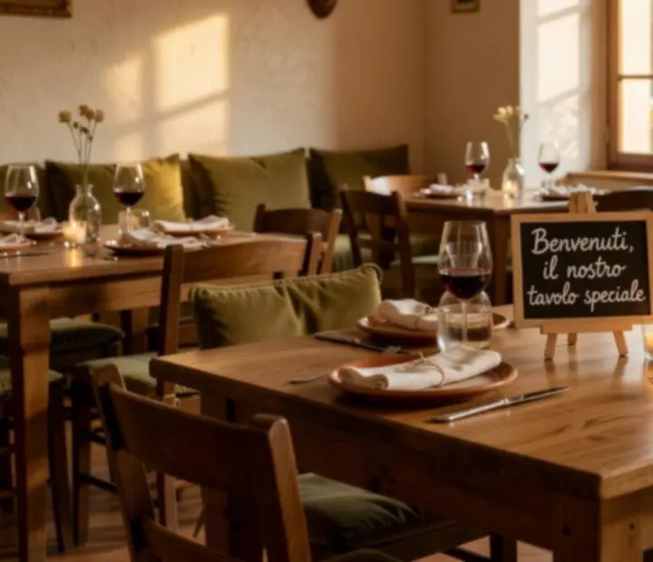 Private dining table set with plates, glasses and candles
